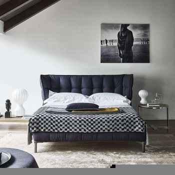 Italian B&B Top Grain Leather Bed