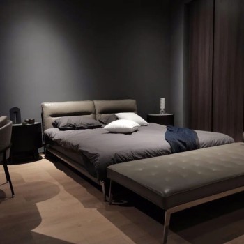 Flexform Comfort Awaits with Our Nubuck Fabric Bed