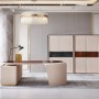 Bentley Desk Crafted from Solid Wood with Imitation