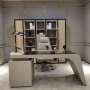 Bentley Brand Desk Solid Wood Burl Grain Painting Top