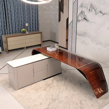 Bentley Bookcase Crafted from Solid Wood Grain Piano