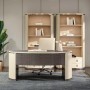 Bentley Desk Crafted from Solid Wood Grain Piano Painting