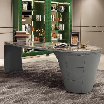 Visionnaire Desk with Natural Marble Top