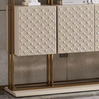 Ceccotti Collezioni Brand Bookcase Natural Marble Jazz