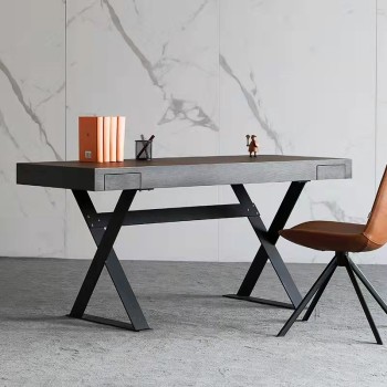 Maxalto Solid Wood Metal Desk