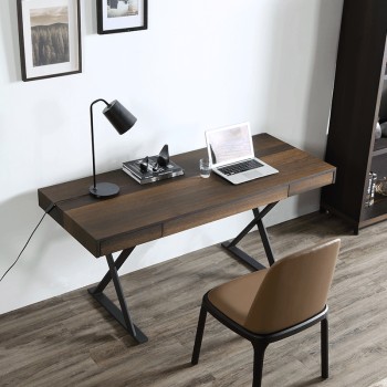 Maxalto Solid Wood Metal Desk