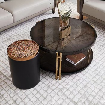 Bentley Leather Coffee Table