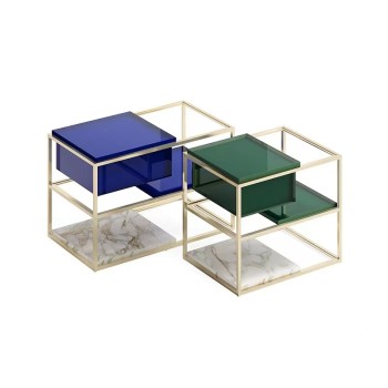 FENDI Brand Coffee Table Set Tempered Glass Surface (XF-10851)