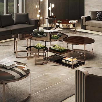 FENDI Glass Coffee Table (XF-10864)