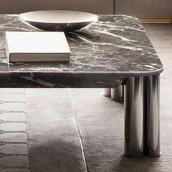Rugiano Long Coffee Table Crafted from Natural Marble