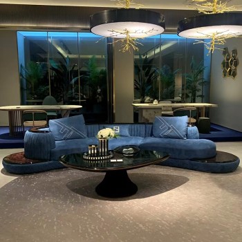 LONGHI Marvel: Irregular Coffee Table with Marble Top