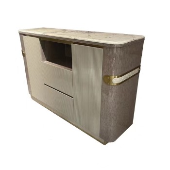 LONGHI Marble Solid Wood TV Stand