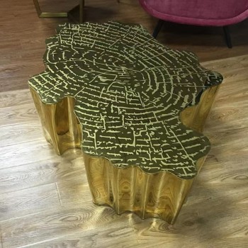 Boca Do Lobo Brand Side Table Features a with Stainless