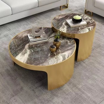LUXXU Marble Coffee Table