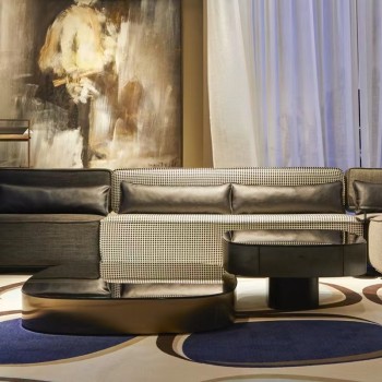 PAOLOCASTELLI Stainless Steel Metal Coffee Table