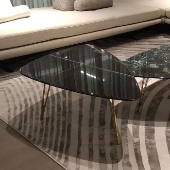 Baxter Marble Stainless Steel Coffee Table