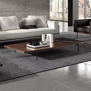 Minotti Design Long Coffee Table Made with Fine Natural