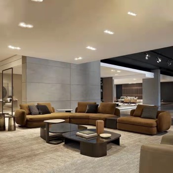 Poliform Sintered Stone and Stainless Steel Coffee Table