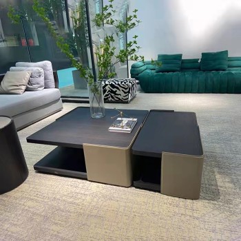 Molteni&C Side Table with Solid Wood Legs