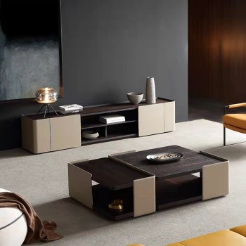 Molteni&C Side Table with Solid Wood Legs
