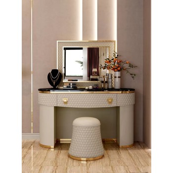 Poltrona Frau Dressing Table Made of Stainless Steel