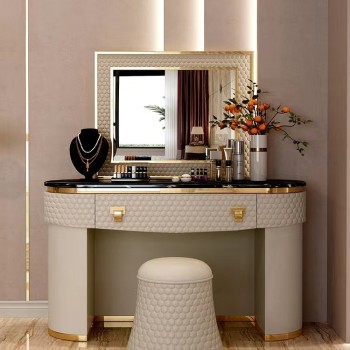 Poltrona Frau Dressing Table Made of Stainless Steel