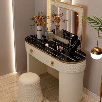 Poltrona Frau Dressing Table Made of Stainless Steel