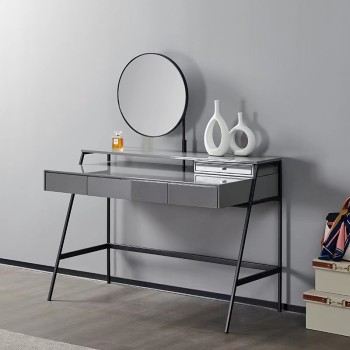Poltrona Frau Dressing Table Crafted from Smoked Solid (XF-11869)