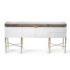 Versace Stainless Steel Metal Console