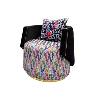 Versace Swivel Virtus Runway Occasional Leisure Chair