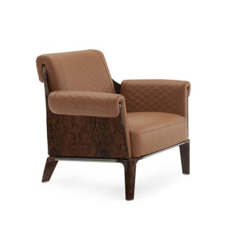 BENTLEY Top Grain Cow Leather Leisure Chair (XF-1907)
