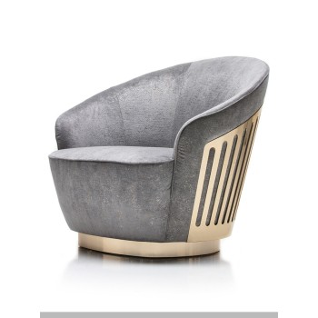 Giorgio Collection Leisure Chair Fabric Stainless Steel