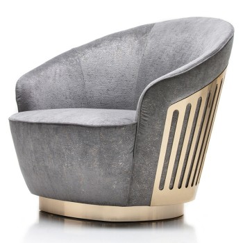 Giorgio Collection Leisure Chair Fabric Stainless Steel