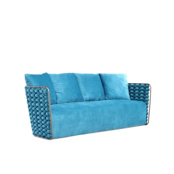 Giorgio Collection Fabric Stainless Steel Leisure Chair