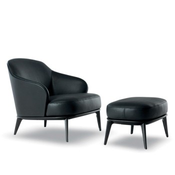 Minotti Leisure Chair Leather Fabric (XF-2316)