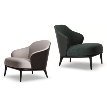 Minotti Leisure Chair Leather Fabric (XF-2316)