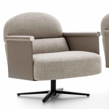 Ditre Italia Fabric & Bycast Swivel Chair