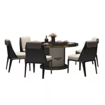 Versace Metal Round Dining Table (XF-2883)
