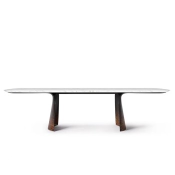 Bentley Solid Wood Veneer Rectangle Dining Table