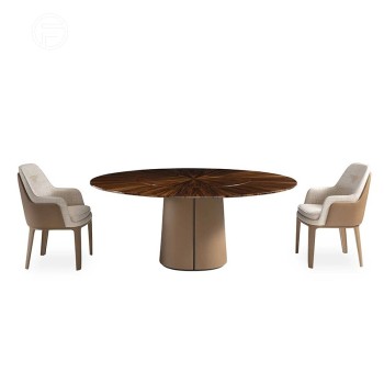 Bentley Metal Round Dining Table