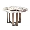 Visionnaire Round Dining Table in Natural Marble