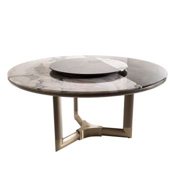 Special: Visionnaire Round Dining Table in Natural Marble