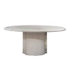 Visionnaire White Marble Rectangle Dining Table
