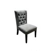 Versace Dining Chair with Solid Wood Piano Painting Leg