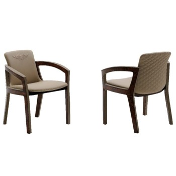 Bentley Fabric Solid Wood Dining Chair