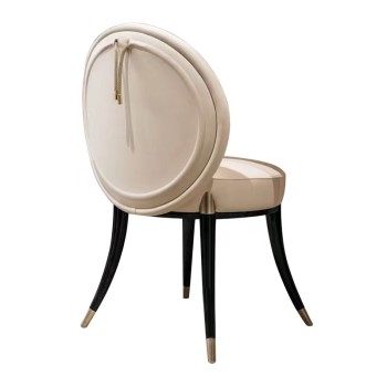 TURRI Dining Chair Solid Wood Brass