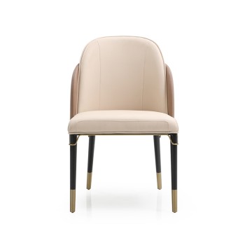 TURRI Dining Chair Fabric Solid Wood (XF-4593)