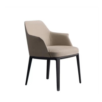 Poliform Dining Chair Fabric Solid Wood (XF-4776)