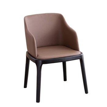 Poliform Dining Chair Fabric Solid Wood (XF-4799)
