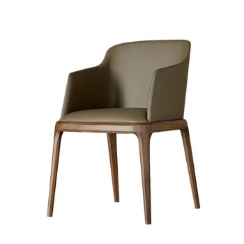 Poliform Dining Chair Fabric Solid Wood (XF-4799)